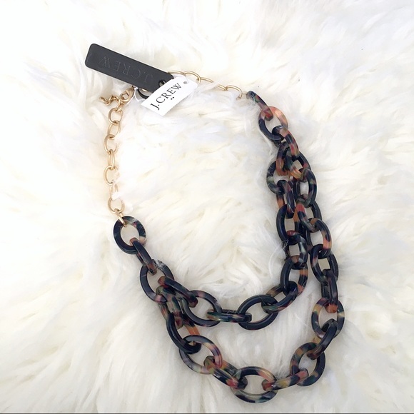 J. Crew Multi Rainbow Layer Tortoise Neckl… - Picture 5 of 7